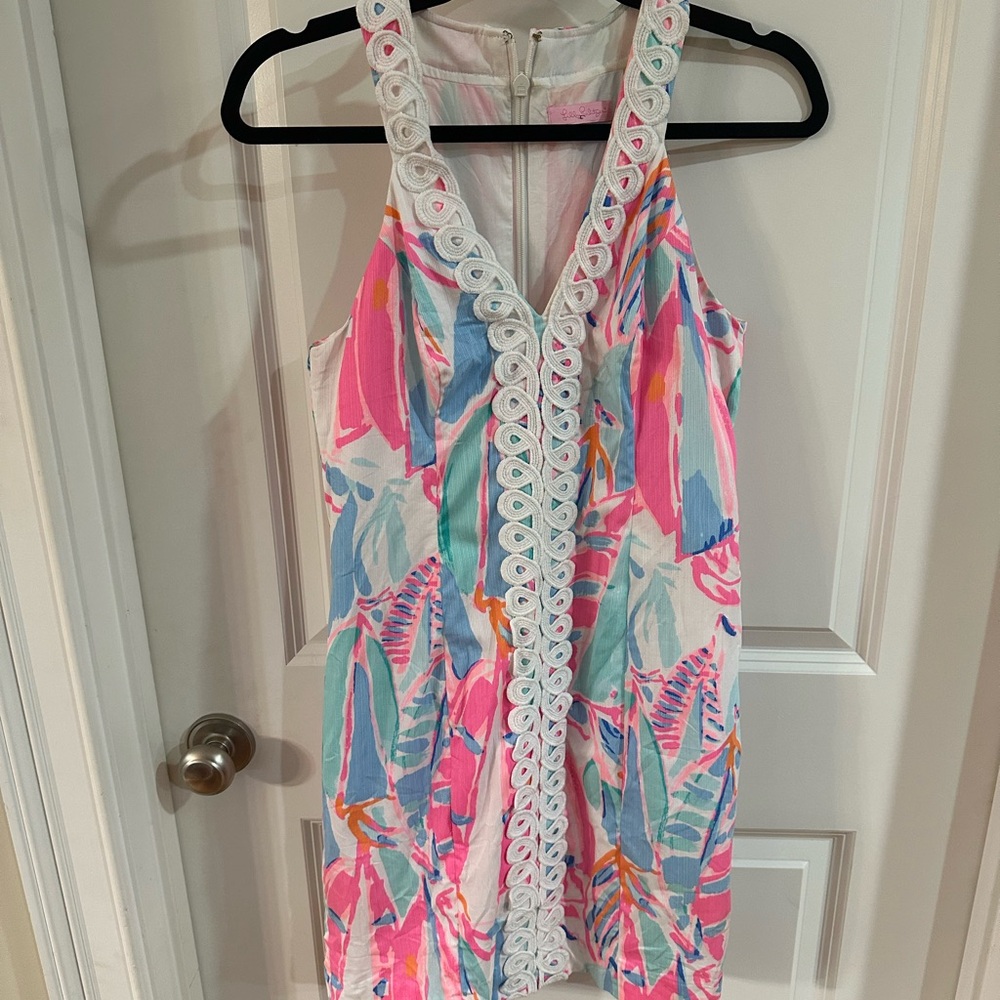 lilly pulitzer lynn shift dress sailboat print
